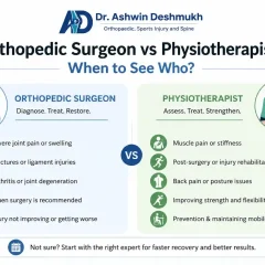 Orthopedic Surgeon vs Physiotherapist: When to See Who?