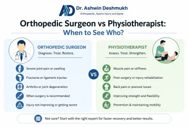 orthopedic surgeon vs physiotherapist