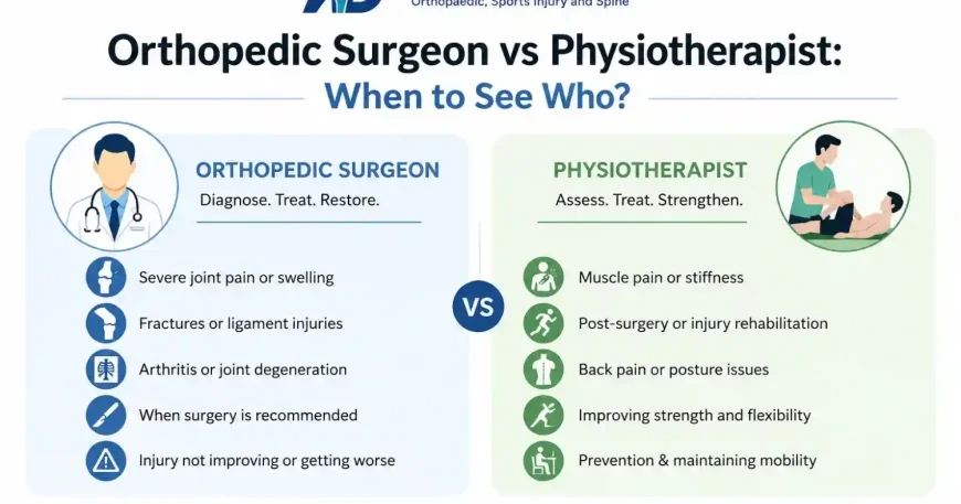 orthopedic surgeon vs physiotherapist