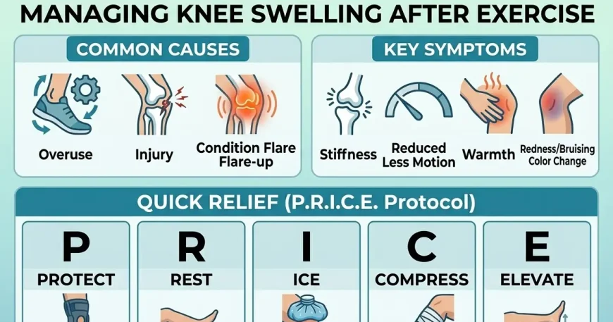 knee swelling after exercise